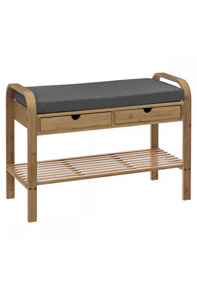 Atmosphera Créateur D'intérieur Hall Brone bench, bamboo, brown, 74 x 34 x H ...