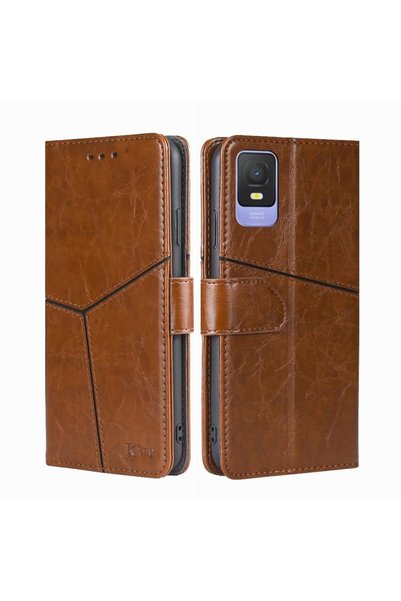 sscase Stitching Θήκη Πορτοφόλι Light Brown (TCL 403)