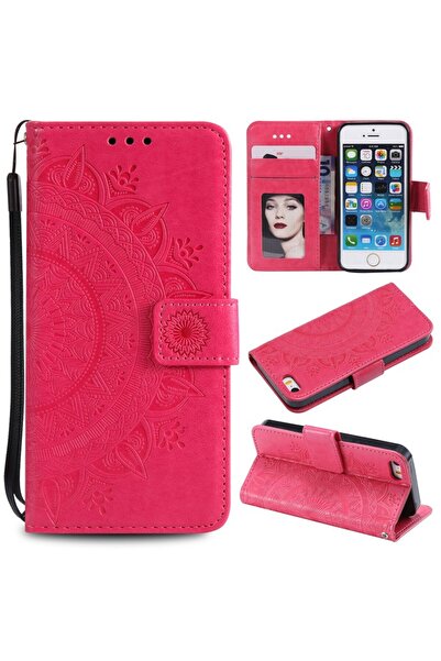 sscase Mandala Θήκη Πορτοφόλι Rose Red (Apple iPhone SE/5s/5)