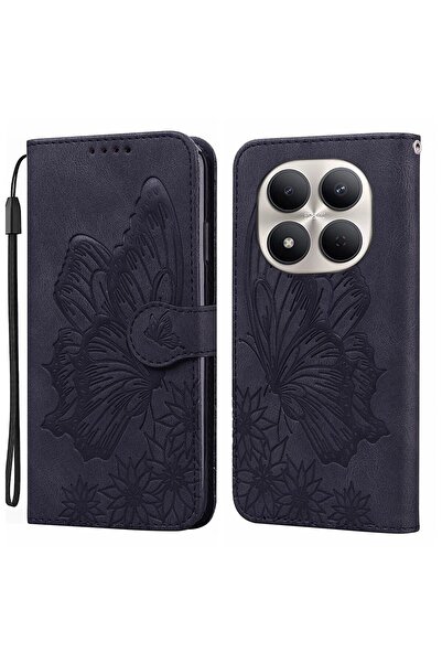 sscase Butterfly Θήκη Πορτοφόλι Black (Xiaomi Redmi Note 15 Pro 5G)