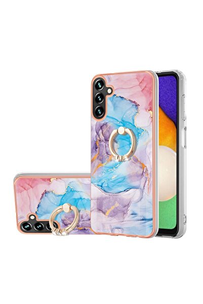 sscase Electroplating Σκληρή Θήκη με Δαχτυλίδι Blue Marble (Samsung Galaxy A1...