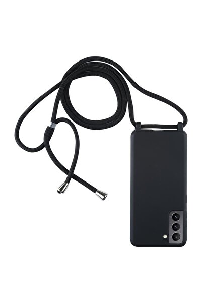 sscase Candy Color Θήκη Σιλικόνης TPU με Λουράκι Black (Samsung Galaxy S21 5G)