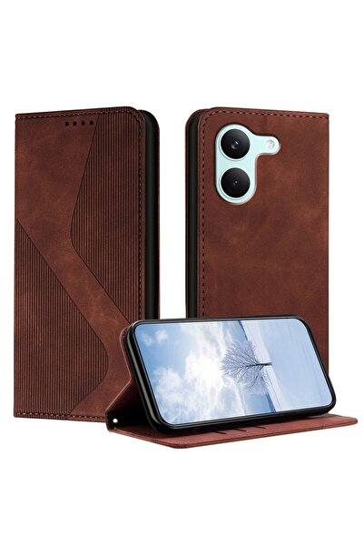 sscase Lines Θήκη Βιβλίο Brown (Xiaomi Poco X8 Pro 5G)