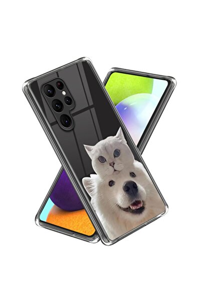 sscase Drawing Pattern Θήκη Σιλικόνης Cat Dog (Samsung Galaxy S24 Ultra 5G)