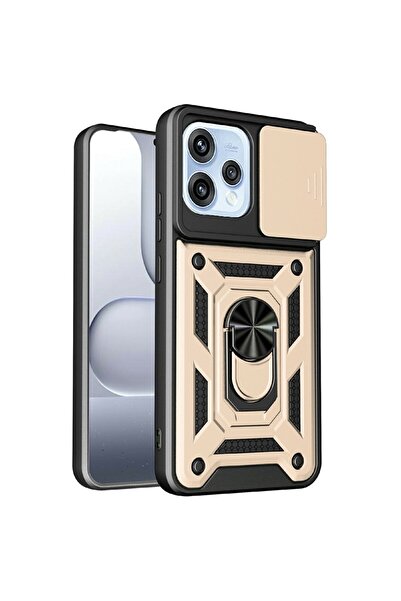 sscase Sliding Camera Σκληρή Θήκη με Δαχτυλίδι Gold (Oppo Reno15 5G)