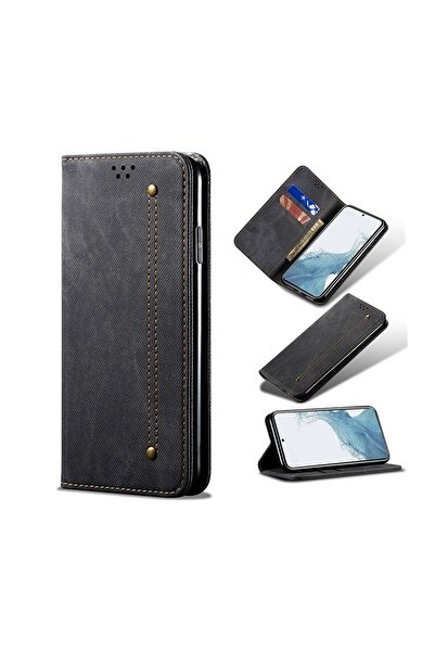 sscase Denim Texture Θήκη Βιβλίο Black (Samsung Galaxy A54 5G)
