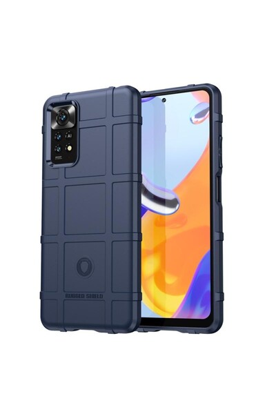 sscase Grid Design Σκληρή Θήκη Σιλικόνης Blue (Xiaomi Redmi Note 11 Pro 4G / 5G)