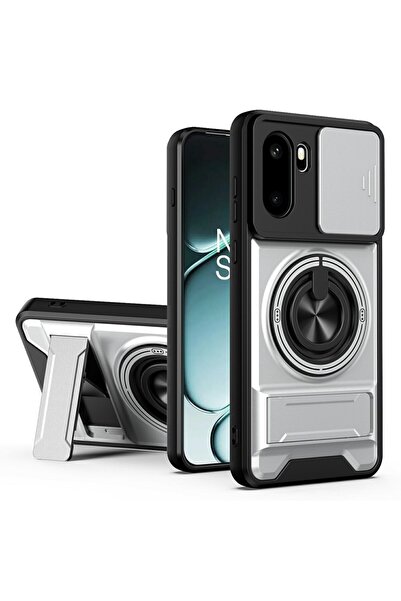 sscase Sliding Camshield Σκληρή Θήκη με Δαχτυλίδι και Stand Silver (OnePlus 1...