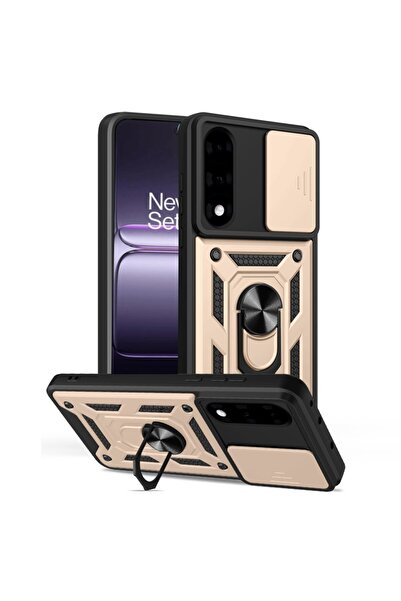 sscase Sliding Camera Σκληρή Θήκη με Δαχτυλίδι Gold (OnePlus Nord 5 5G)