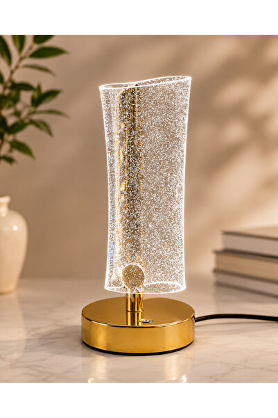TrentonGCC Modern Gold Crystal Table Lamp – Luxury LED Decorative Bedside Lam...