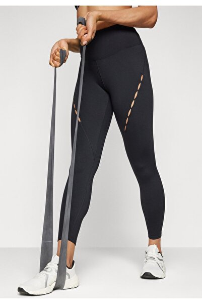 Nike Dri-Fit One HR 7/8 Tight Novelty Yüksek Belli Siyah Kadın Tayt
