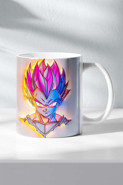 DekorHane Dragon Ball Anime Figured Porcelain, Son Goku Vegeta Themed, Gift T...