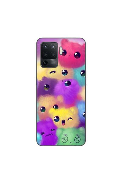 OEM Husa compatibila cu Oppo Reno5 Lite Silicon Gel Tpu Model Pufosi Colorati