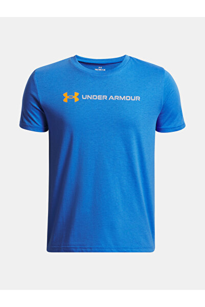 Under Armour Tricou băieți UA B LOGO WORDMARK SS-BLU