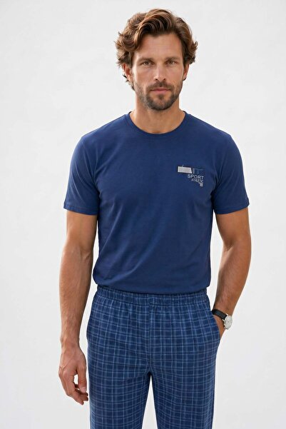 Tudors Men's Standard Fit Regular Cut Cotton Crew Neck Short Sleeve Elastic N...