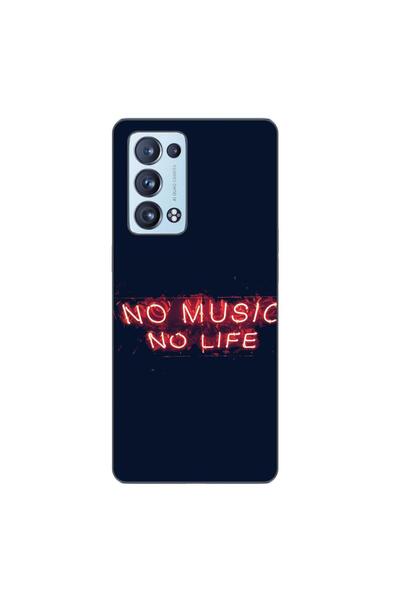 OEM Θήκη συμβατή με Oppo Reno6 Pro 5G Σιλικόνης Τζελ TPU Μοντέλο No Music No ...