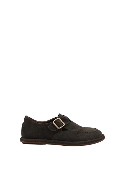 Hobby Women's Ballerina Shoes Slip on Suede Leather