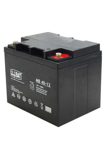Megabat MB40-12 VRLA AGM UPS Battery, 40Ah 12V