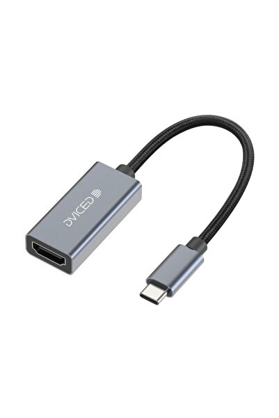 Dviced DV300006 USB-C to HDMI Adapter 4K 60Hz, Gray