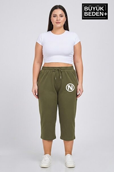 Superlife Big Size N Printed Women's Shorts Capri Comfortable Fit Pocketed La...