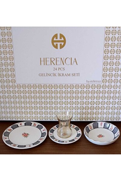 Herencia GELİNCİK 24 PARÇA İKRAM SETİ