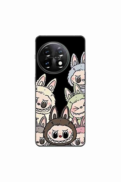 OEM Husa compatibila cu OnePlus 11 Silicon Gel Tpu Model Labubu Pattern Black
