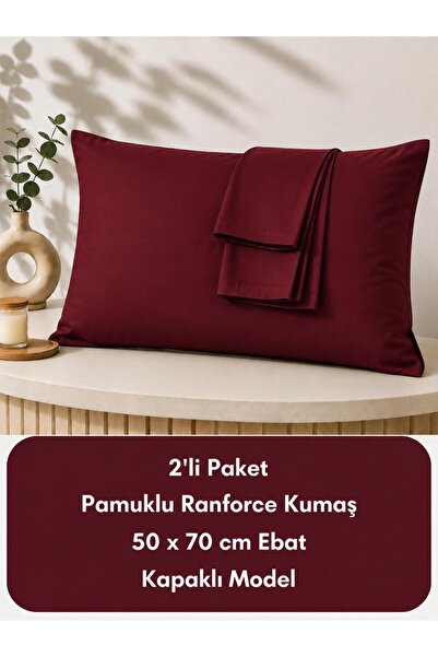 TEXTİLEGARDEN Cotton Double Pillowcase 50x70 Cm