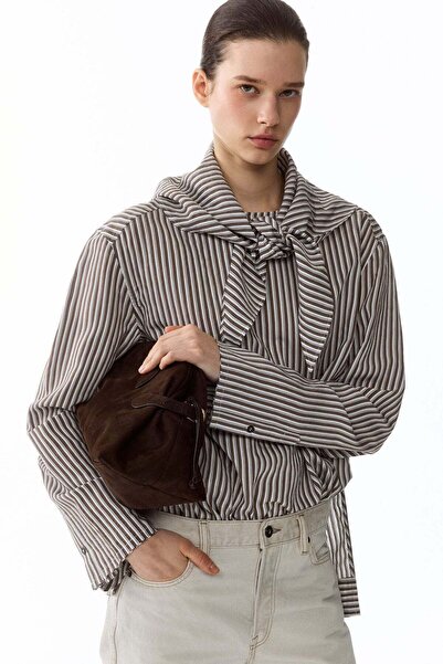 H&M Oversized blouse with scarf