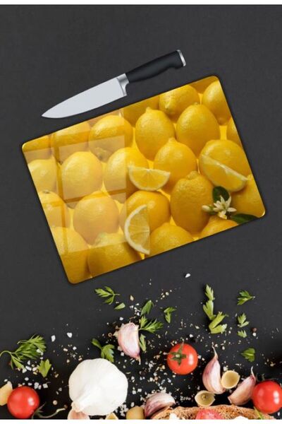 Zarif Home Glass Cutting Board 25X35 cm |   Decorative Tempered Glass Cutting...