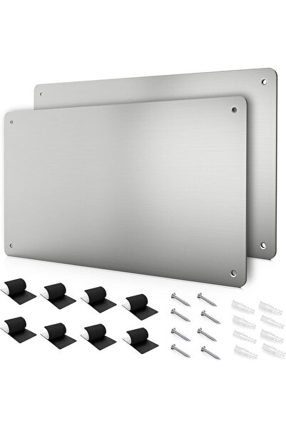 Generic Stainless Steel Magnetic Board 17.1x11.8 inch - for magnetic items, n...