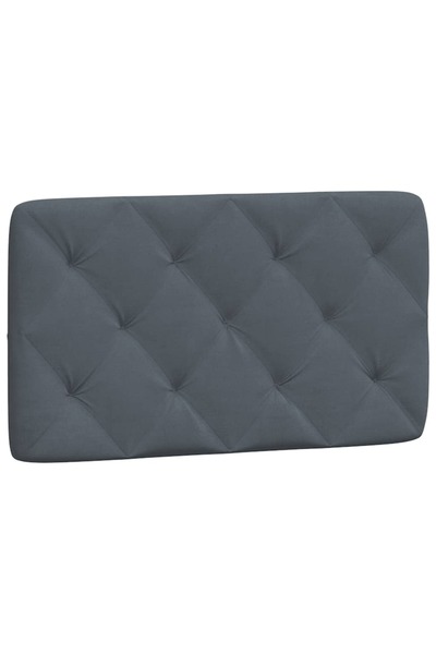 vidaxl Headboard Pillow , dark grey, 80 cm, Velvet