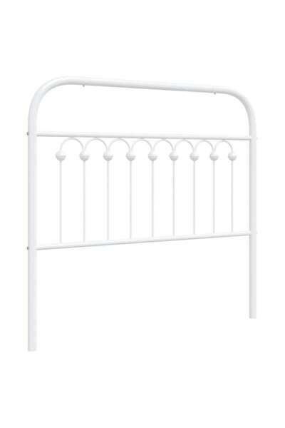 vidaxl Metal replacement headboard, white, 100 cm