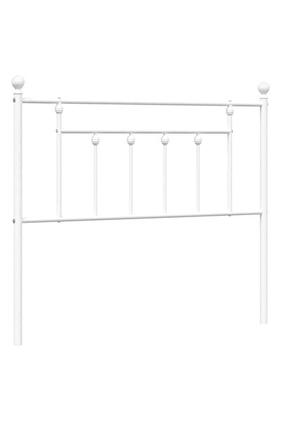 vidaxl Tăblie de pat de schimb metalică, alb, 100 cm