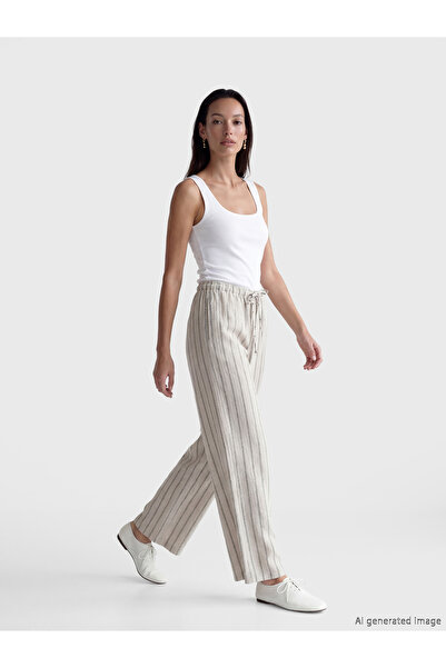 LC Waikiki Elastic Waist Striped Women's Sweatpants