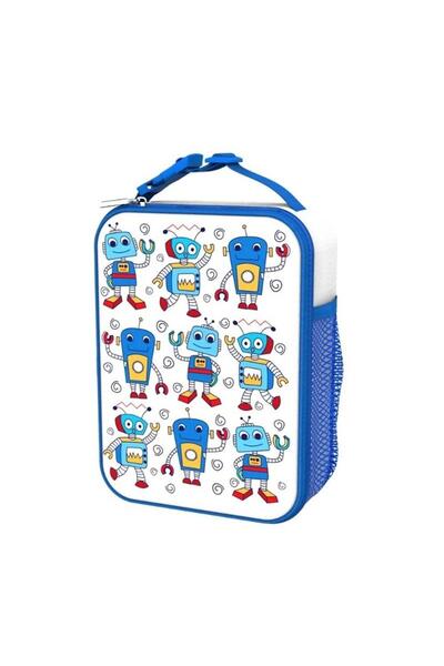 Ion8 Insulated Lunch Bag for Kids, Robots, 26.5 x 19.5 x 8 cm