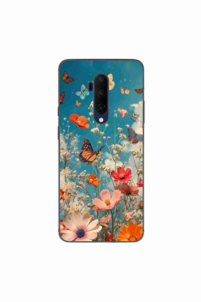 OEM Θήκη συμβατή με OnePlus 7T Pro από σιλικόνη gel TPU με σχέδιο λουλουδιών ...