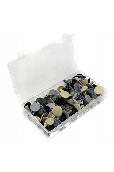 OEM Set 100 Cleme Montare, Universal, Cateva Sute De Clipsuri, Plastic. Alb/B...