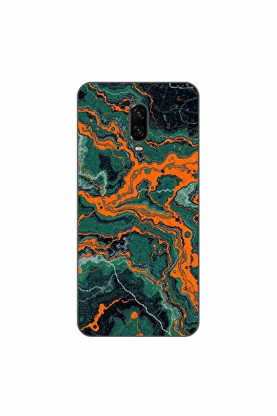 OEM Husa compatibila cu OnePlus 6T Silicon Gel Tpu Model Soft Jade Marble