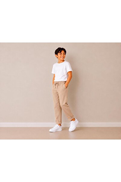 gold ılgaz tekstil ERKEK ÇOCUK BELİ KEMERLİ PİKE KUMAŞ DUBLE PAÇA JOGGER PANT...