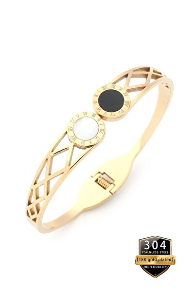 takantakana Vip, Non-Tarnishing, Stylish Design Handcuff Bracelet with Stones...