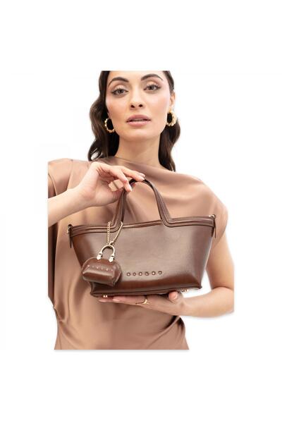 Sisley Sly_411 16X30X10 El Kahverengi Kadın Çanta