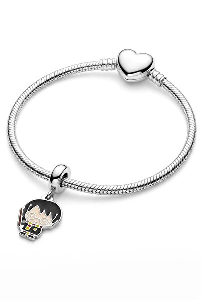 MakeWell Harry Potter Heart Lock Steel Charm Bracelet