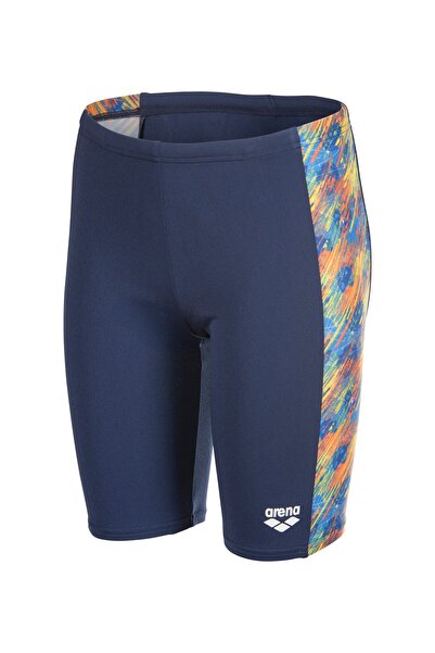 ARENA B DRAFT SWIM JAMMER NAVY-ORANGE MULTI