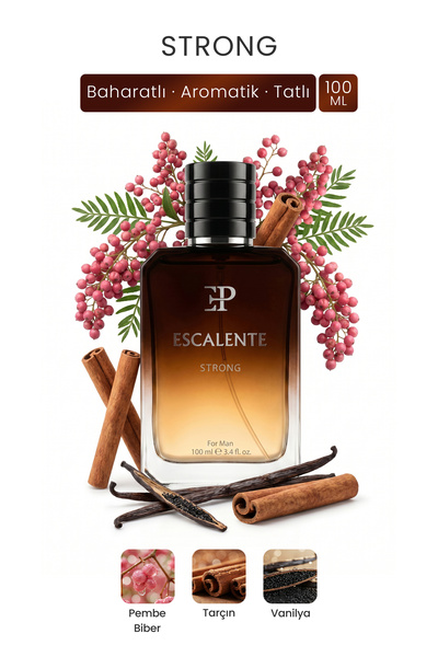 Escalente Strong EDP Erkek Parfüm 100ml | Baharatlı, Aromatik, Tatlı | Tarçın...