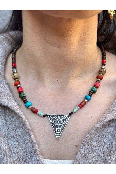 Bozhi Necklace Glass Beads Business Woman Style