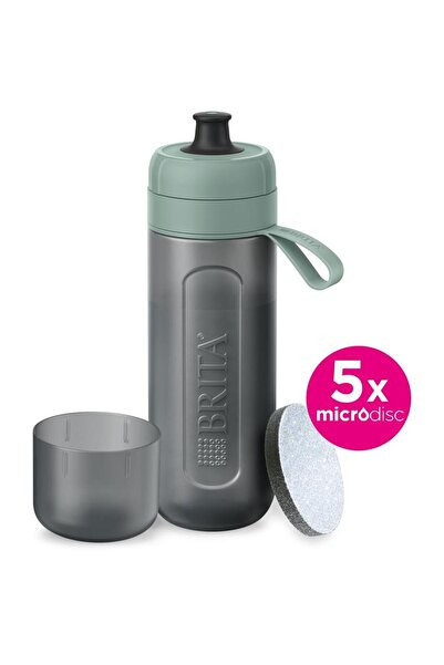 BRITA Active BR1059301 Filter Bottle 600 ml with 5 MicroDisc Filters, Green