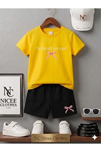 NC Nicee Clothes Tricou și pantaloni scurți de vară pentru copii, unisex (cu ...
