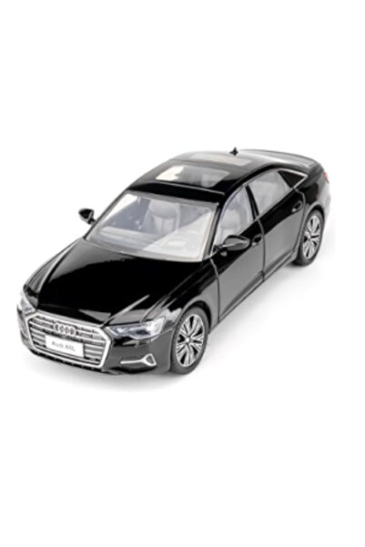 PlayFun Автомобил Audi A6L, черен, мащаб 1:24, лят метал, звук и светлини 651...