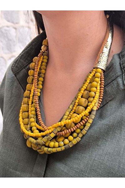 Bozhi Necklace Glass Beads Minimal Elegance