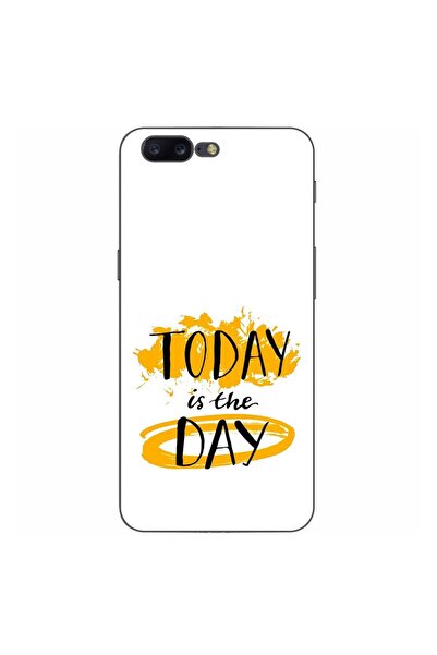 OEM Husa compatibila cu OnePlus 5 Silicon Gel Tpu Model Mesaj Today Is The Day